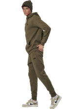 Body Action Fleece Sportstyle Joggers Ανδρικό Παντελόνι Φόρμας 023530-07E - Image 3