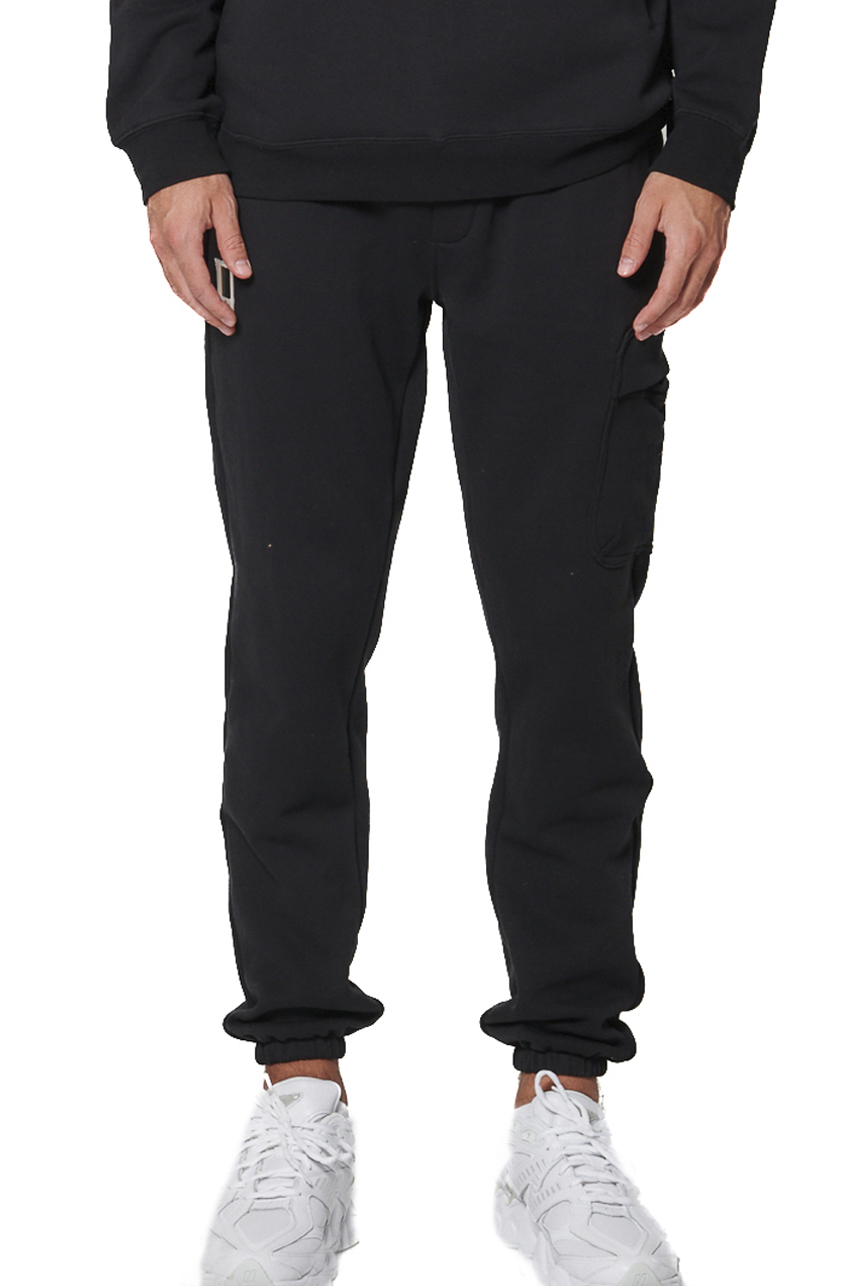 023534-01-BLACK-2 Body Action Cargo Joggers Ανδρικό Παντελόνι Φόρμας 023534-01 - Image 1
