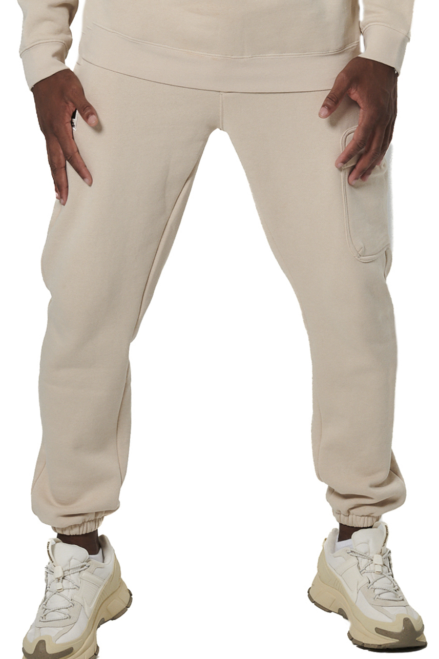 023534-01-MOONBEAM GREY-2 Body Action Cargo Joggers Ανδρικό Παντελόνι Φόρμας 023534-05 - Image 1