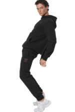 Body Action Soft Fleece Track Pants Ανδρικό Παντελόνι Φόρμας 023535-01 - Image 4