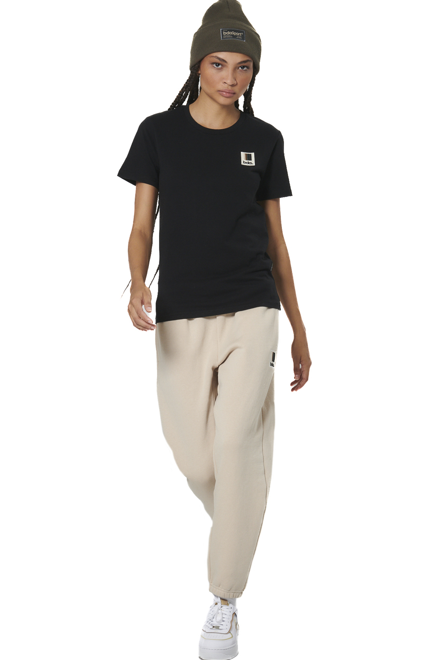 051529-01-BLACK-2 Body Action Logo T-Shirt Γυναικείο Κοντομάνικο 051529-01 - Image 1