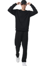 Body Action Fleece Crewneck Sweatshirt Ανδρικό Λαιμοκοψο Φούτερ 063510-01 - Image 6