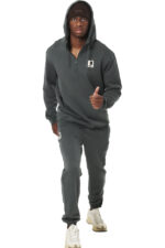 Body Action Half-Zip Hoodie Sweatshirt Ανδρικό Φούτερ Κουκούλα 063512-07A - Image 2