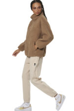 Body Action Faux Sheepskin Jacket Γυναικεία Ζακέτα 071519-05 - Image 3