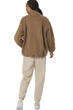Body Action Faux Sheepskin Jacket Γυναικεία Ζακέτα 071519-05 - Image 4