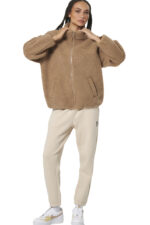 Body Action Faux Sheepskin Jacket Γυναικεία Ζακέτα 071519-05 - Image 5