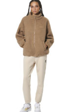 Body Action Faux Sheepskin Jacket Γυναικεία Ζακέτα 071519-05 - Image 6