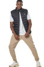 Body Action Lightweight Quilted Vest Ανδρικό Αμάνικο Μπουφάν 073534-01 - Image 4