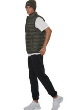 Body Action Lightweight Quilted Vest Ανδρικό Αμάνικο Μπουφάν 073534-07E - Image 6