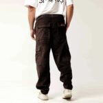 Bee Unusual Baggy Cargo Corduroy Pants Ανδρικό Παντελόνι AB-256019 - Image 3