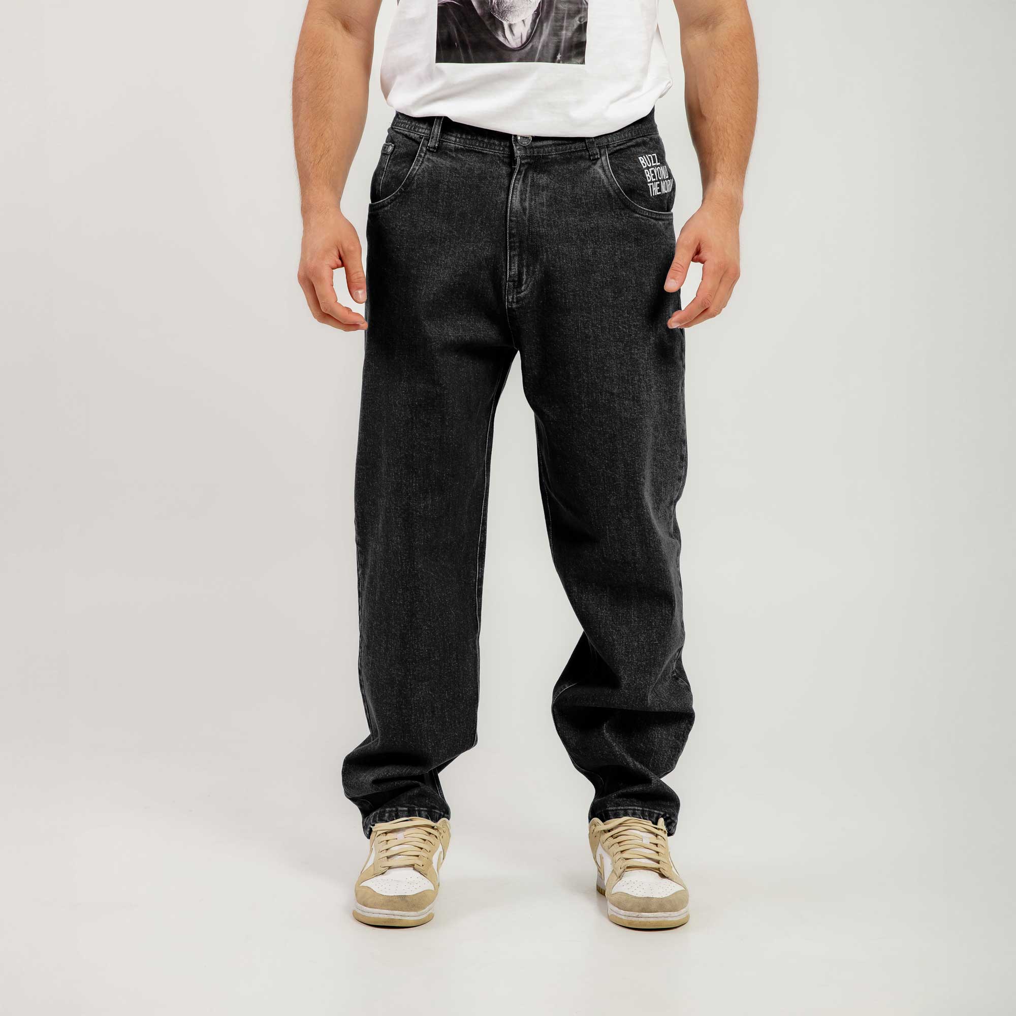 AB-257022_W.1 Bee Unusual Relaxed Jeans Washed Ανδρικό Τζιν Παντελόνι AB-257022 - Image 1