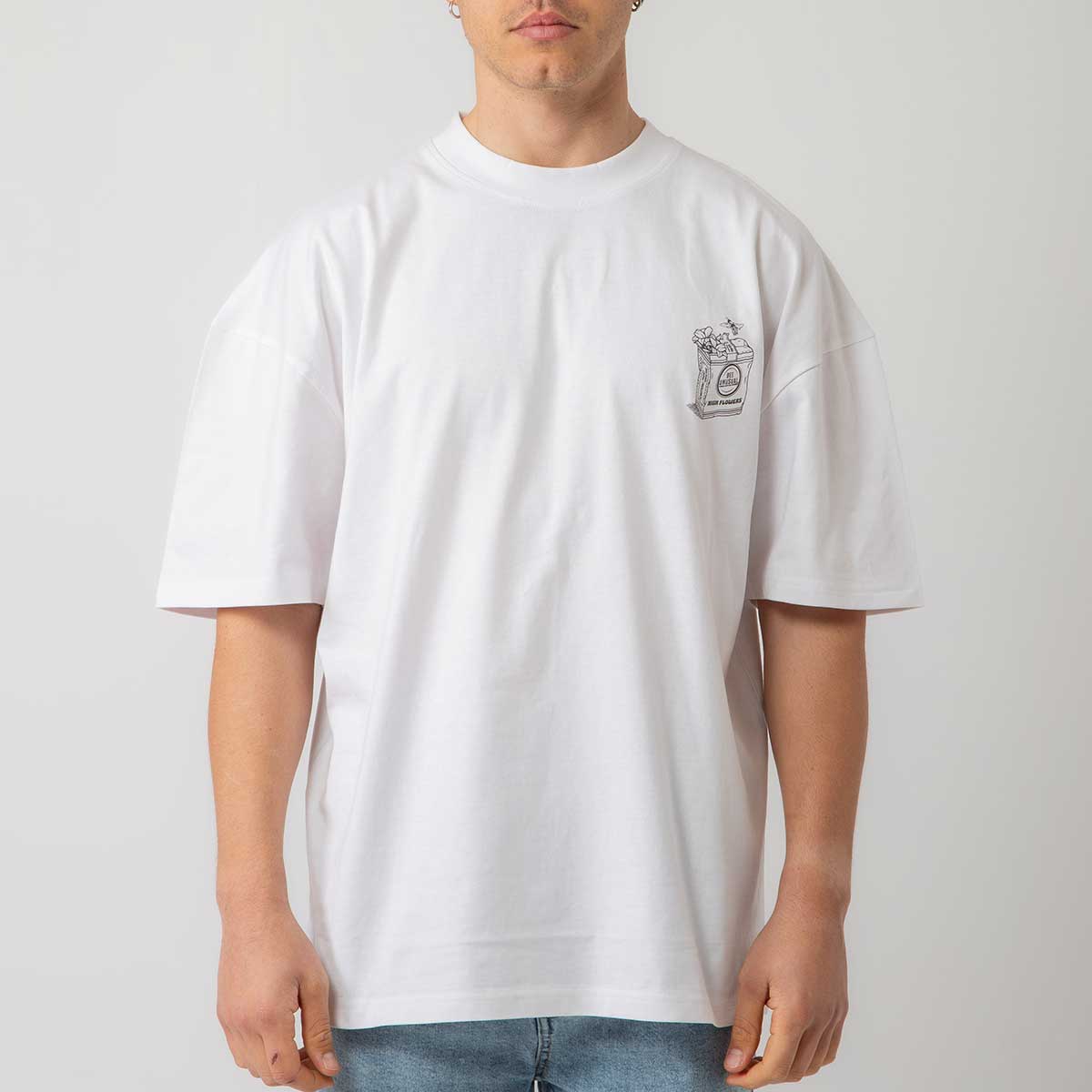 AT-253346_WF.1 Bee Unusual ” High Flowers ” Oversized T-shirt Aνδρικό Κοντομάνικο AT-253346 - Image 1