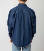 Bee Unusual Denim Overshirt Washed Ανδρικό Πουκάμισο AT-257737 - Image 7