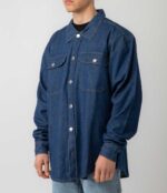 Bee Unusual Denim Overshirt Washed Ανδρικό Πουκάμισο AT-257737 - Image 6