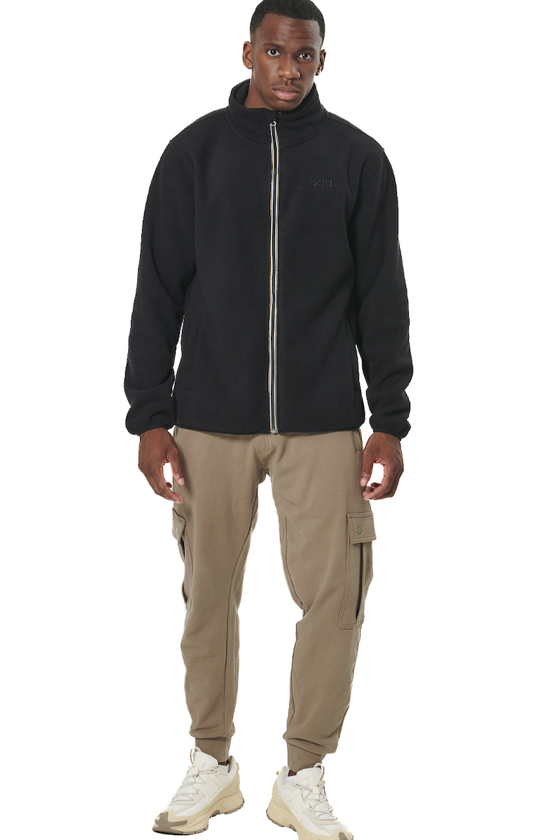 body_action_andriki_zaketa_mayri_073522_01.1 Body Action Boucle Fleece Jacket Ανδρική Ζακέτα 073522-01 - Image 1