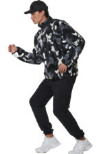 Body Action Printed Sherpa Fleece Jacket Ανδρική Ζακέτα Sherpa 073529-01 - Image 4