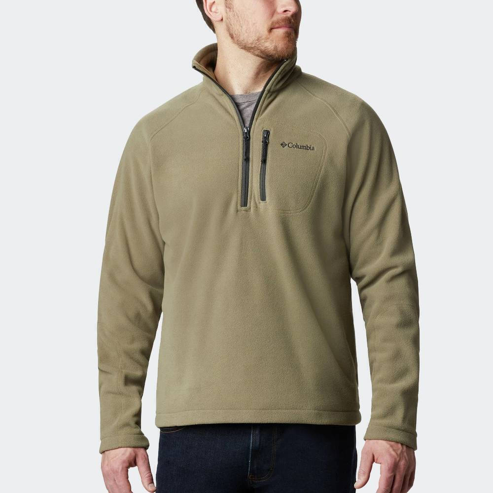 columbia_fast_trek_iii_half_poulover_makrymaniko_stone_green_shark_xm6410_398.1 Columbia Fast Trek™ III Half Zip Fleece Ανδρική Μπλούζα XM6410-398 - Image 1