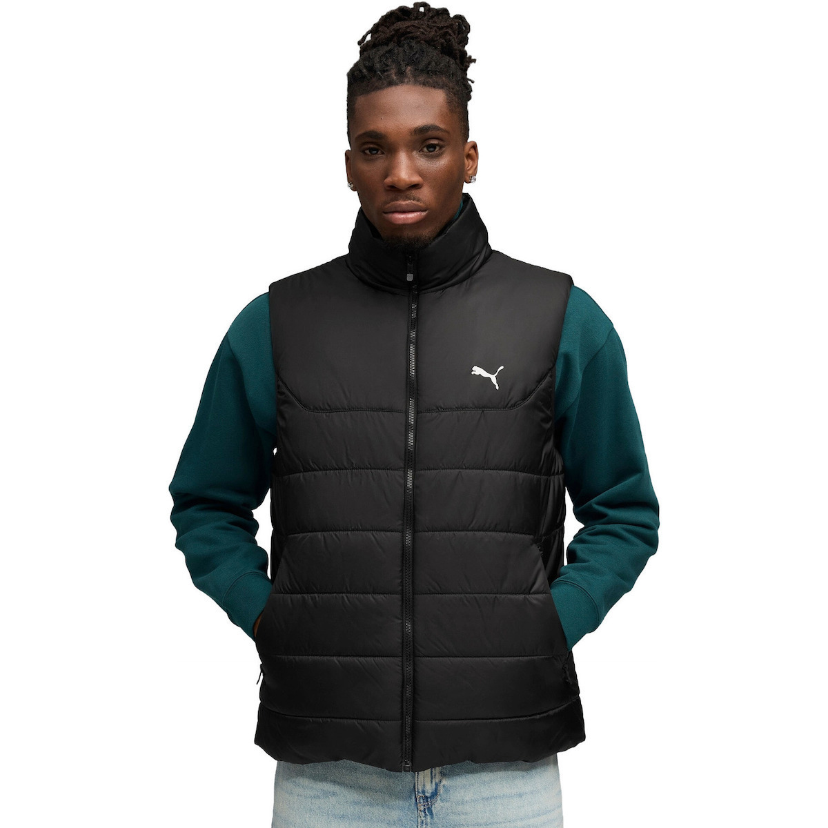 puma_amaniko_mpoufan_puffer_black_685209_01. Puma ESS Padded Vest Ανδρικό Αμάνικο Μπουφάν 685209-01 - Image 1