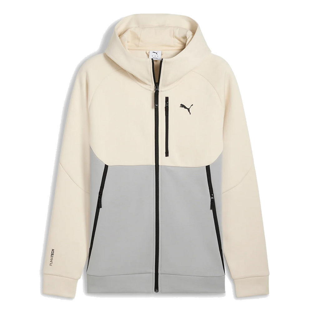 puma_fouter_me_koukoula_mpez_629674_91.2 Puma Tech Full-Zip Hoodie DK Ανδρική Ζακέτα Κουκούλα 629674-91 - Image 1