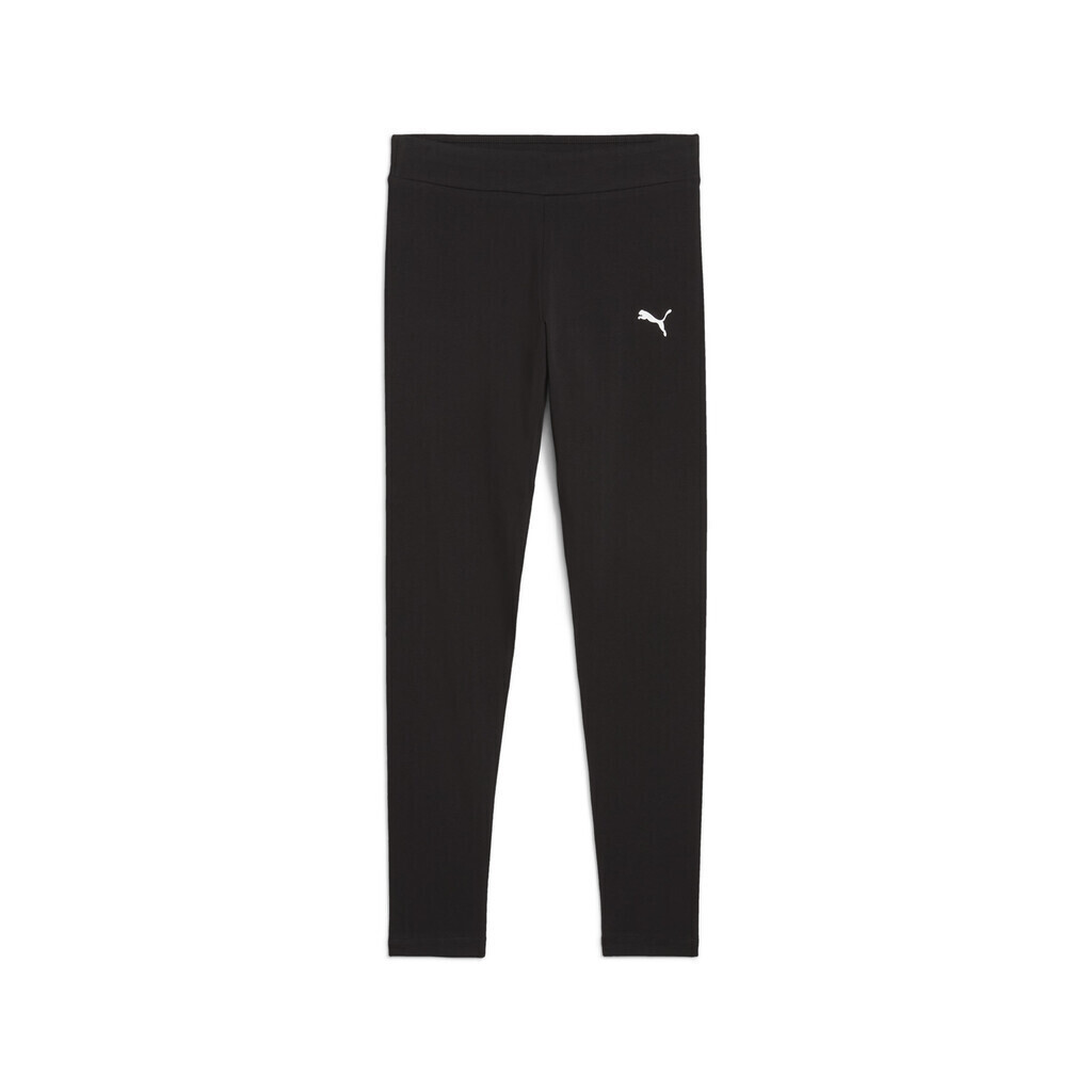 puma_paidiko_kolan_athlitiko_makry_mayro_logo_684903_01. Puma ESS Leggings Παιδικό Κολάν Κορίτσι 684903-01 - Image 1