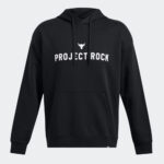 Under Armour Project Rock Icon Fleece Hoodie Ανδρικό Φούτερ Κουκούλα 1386882-001 - Image 4