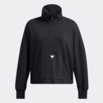 Under Armour Project Rock Half Zip PullOver Γυναικεία Μπλούζα 1387760-001 - Image 5