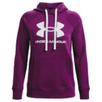 Under Armour Rival Fleece Logo Γυναικείο Φούτερ Κουκούλα 1356318-514 - Image 4