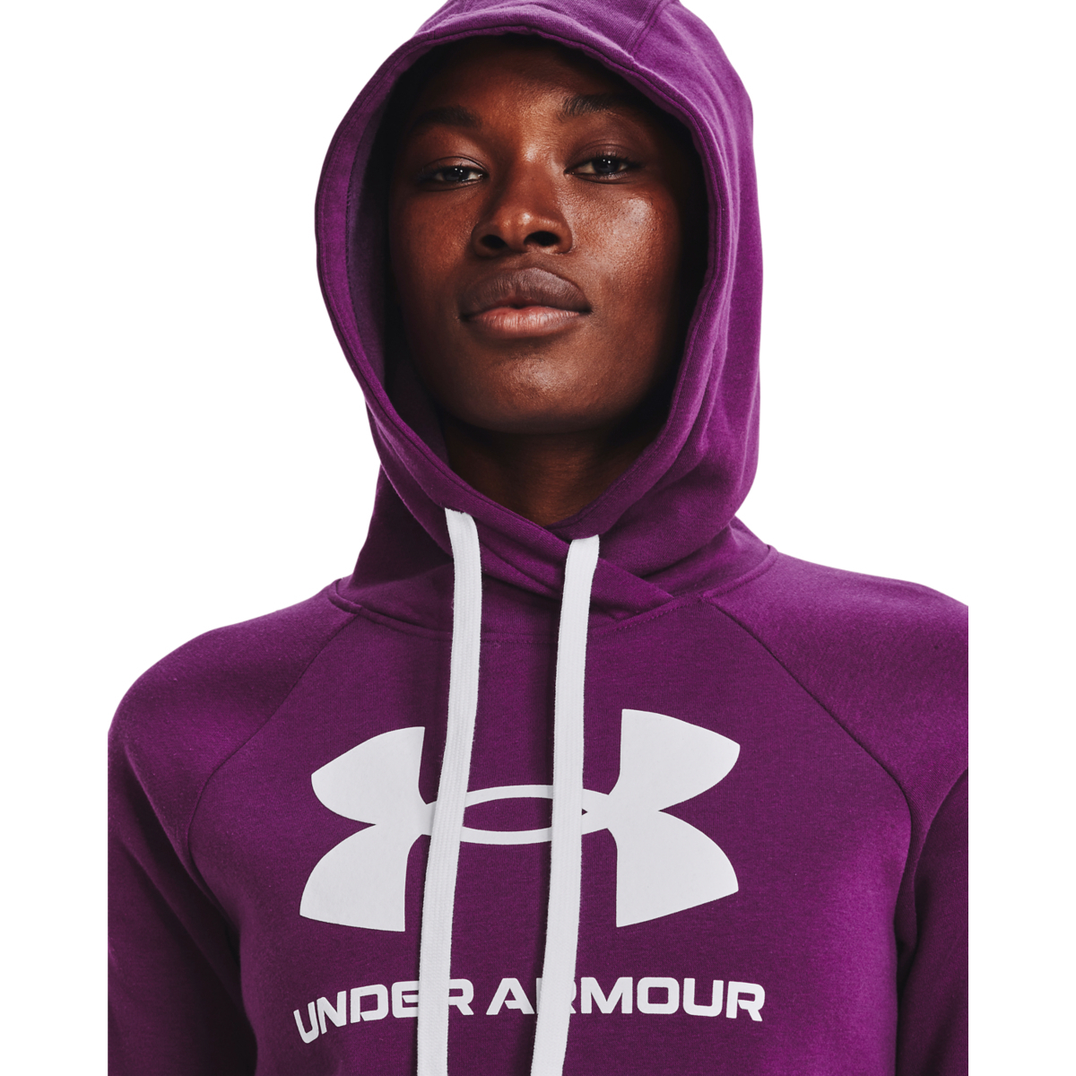 Under Armour Rival Fleece Logo Γυναικείο Φούτερ Κουκούλα 1356318-514 - Image 7
