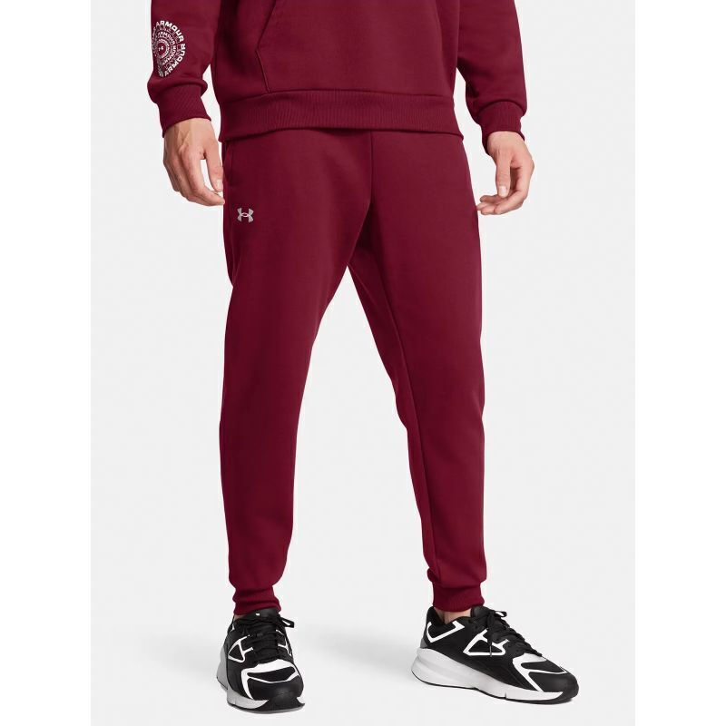 under_armour_rival_panteloni_formas_me_lasticho_mpornto_1379774_625. Under Armour Rival Fleece Joggers Ανδρικό Παντελόνι Φόρμας 1379774-625 - Image 1