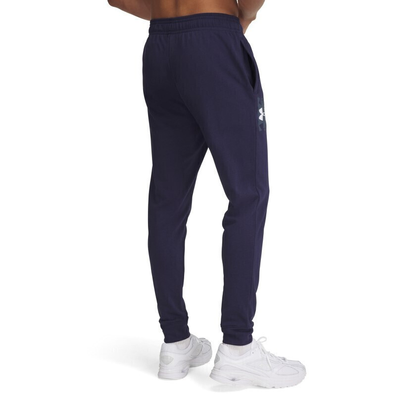 Under Armour Rival Terry Logo Jogger Ανδρικό Παντελόνι Φόρμας 1390144-410 - Image 3