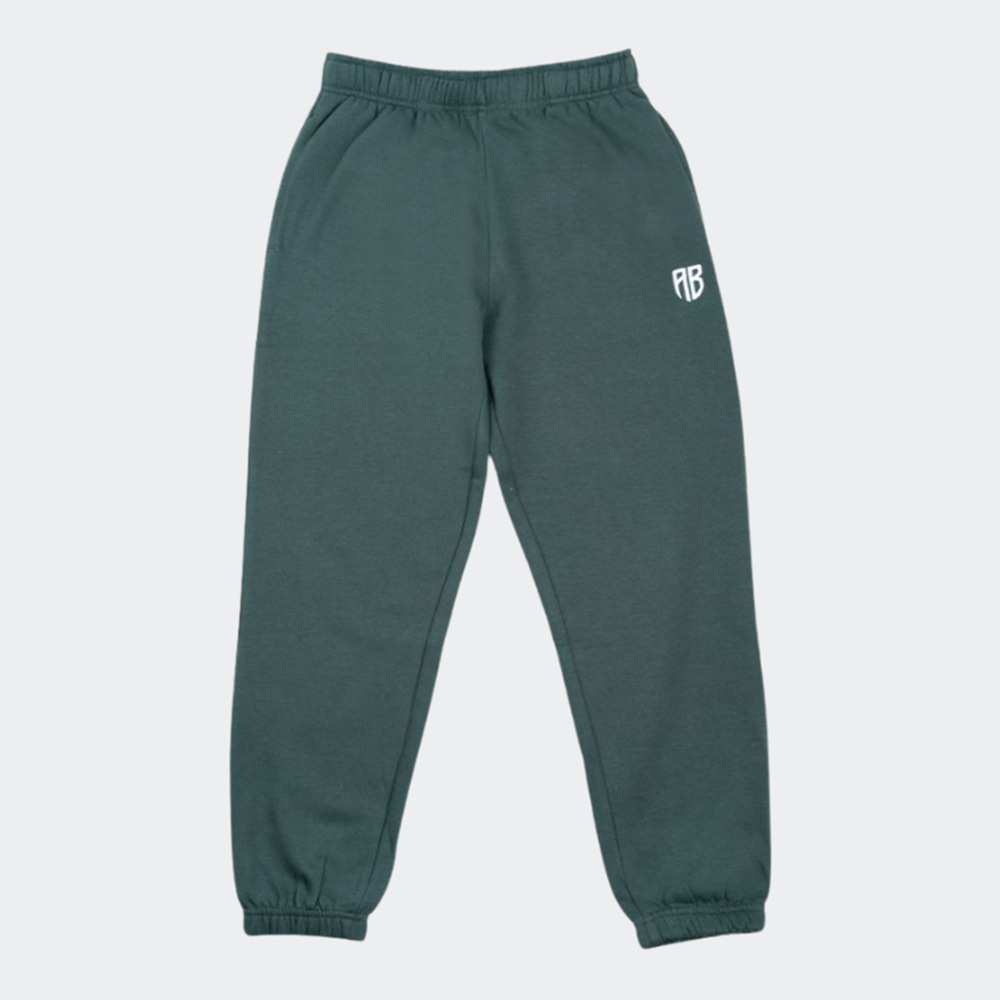 antetokounbros_panteloni_formas_me_lasticho_prasino_apcd352m06b_606. Antetokounbros Ab Jogger Pants Rib Ανδρικό Παντελόνι Φόρμας APCD352M06B-606 - Image 1