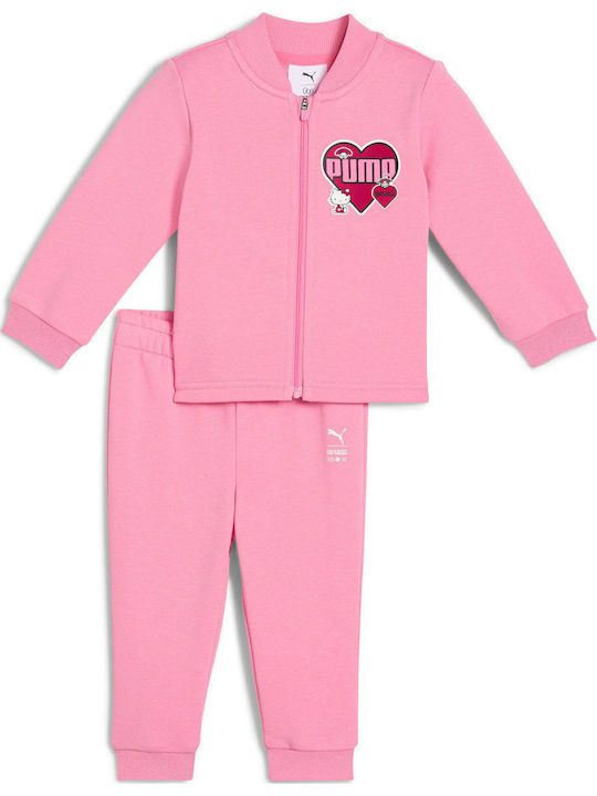 fixedratio_20251029112035_puma_paidiko_set_formas_pink_hello_kitty_friends_632389_33,1 Puma X Hello Kitty & Friends Minicats Jogger Βρεφικό Σετ Φόρμας Κορίτσι 632389-33 - Image 1