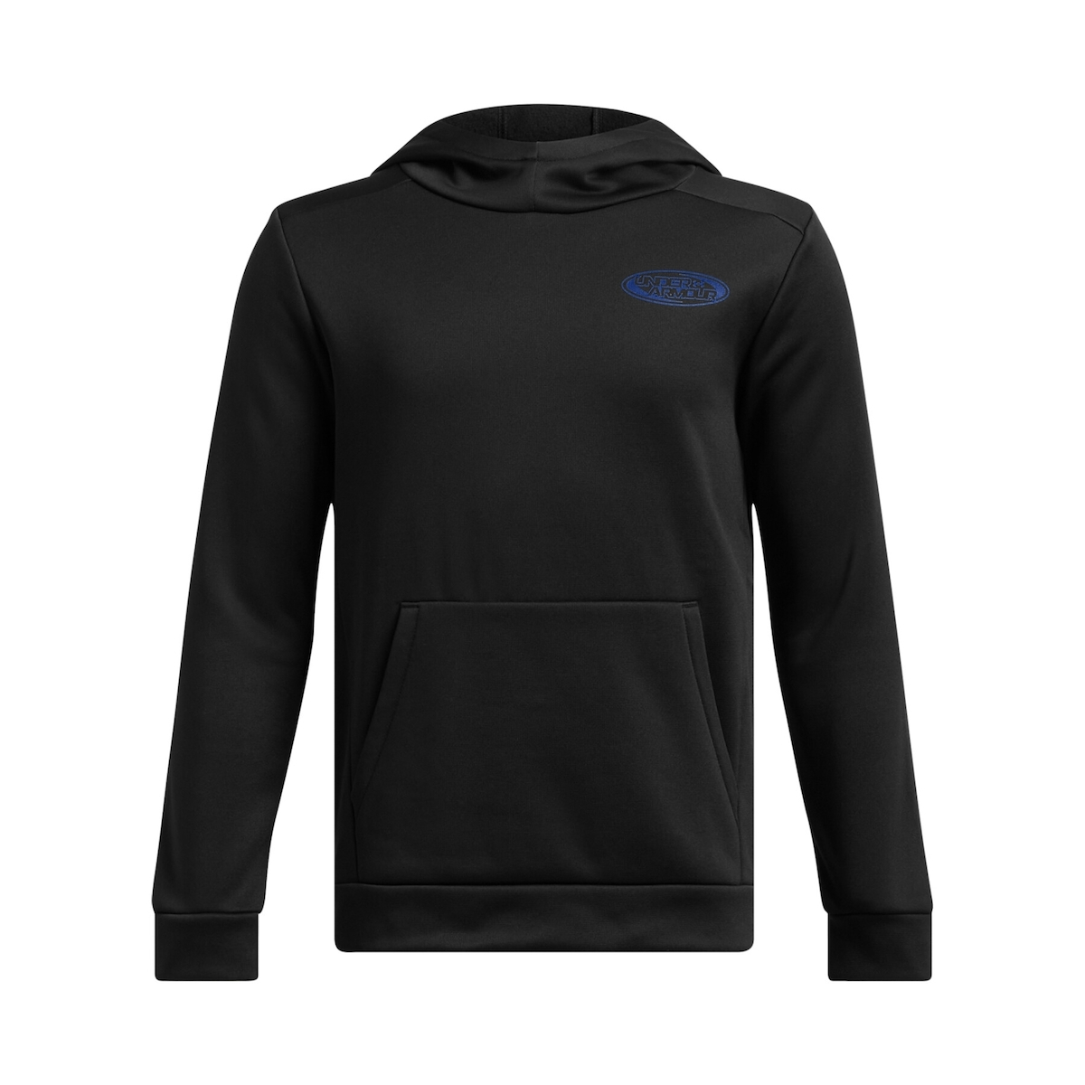 under_armour_fleece_paidiko_fouter_me_koukoula_kai_tsepes_mayro_1386709_001. Under Armour Fleece Glitch Hoodie Παιδικό Φούτερ Κουκούλα Αγόρι 138670-001 - Image 1