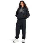 Under Armour Icon HWT Terry OS Hoodie Γυναικείο Φούτερ Κουκούλα 1386494-001 - Image 4