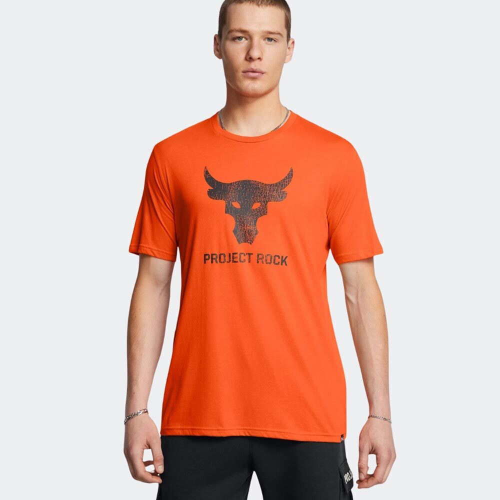 under_armour_mplouza_kontomaniki_portokali_1383191_800. Under Armour Project Rocj Brahma Bull SS Ανδρικό Κοντομάνικο 1383191-800 - Image 1