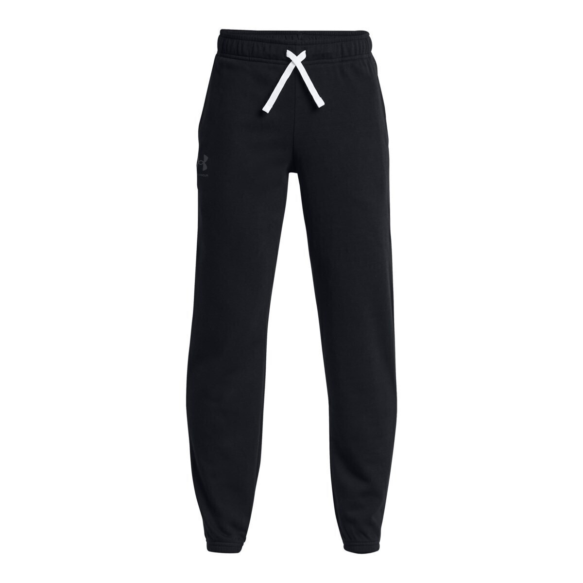 under_armour_paidiko_panteloni_formas_mayro_rival_terry_1383134_001. Under Armour Rival Terry Joggers Παιδικό Παντελόνι Φόρμας Αγόρι 1383134-001 - Image 1