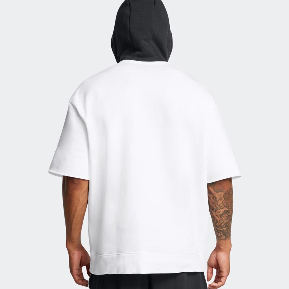 Under Armour Project Rock Icon Fleece SS Hoodie Ανδρικό Φούτερ Κουκούλα 1386886-100 - Image 3