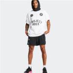 Under Armour Project Rock Icon Fleece SS Hoodie Ανδρικό Φούτερ Κουκούλα 1386886-100 - Image 4