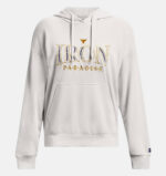 Under Armour Project Rock EveryDay Terry Hoodie Γυναικείο Φούτερ Κουκούλα 1380186-114 - Image 6
