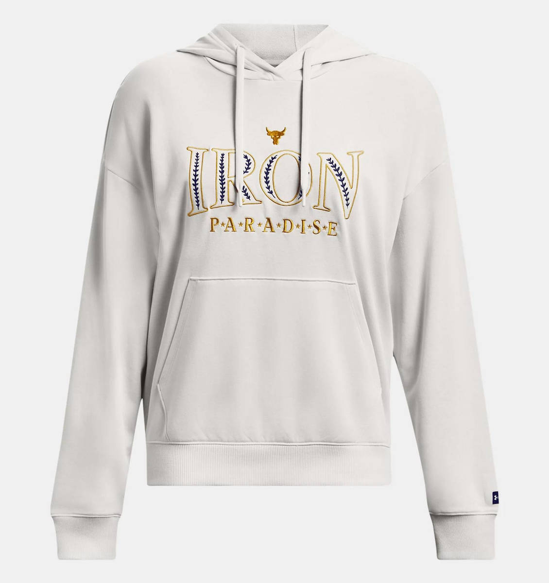 Under Armour Project Rock EveryDay Terry Hoodie Γυναικείο Φούτερ Κουκούλα 1380186-114 - Image 6