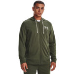 Under Armour Rival Terry LC Full-Zip Hoodie Ανδρική Ζακέτα Κουκούλα 1370409-390