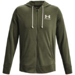 Under Armour Rival Terry LC Full-Zip Hoodie Ανδρική Ζακέτα Κουκούλα 1370409-390 - Image 6