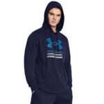 Under Armour Terry Graphic Hoodie Ανδρικό Φούτερ Κουκούλα 1386047-410