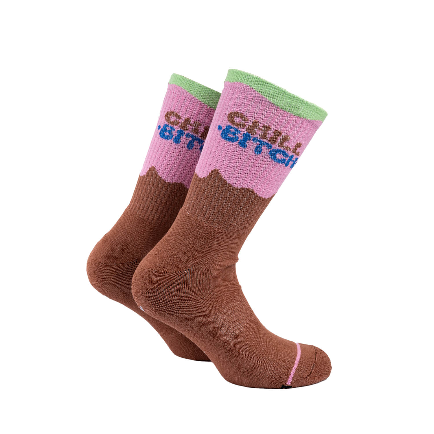 AS-252912_a-copy.2 Bee Unusual “Chill Bitch ” Multicolor Socks Unisex Κάλτσα AS-252912 - Image 1