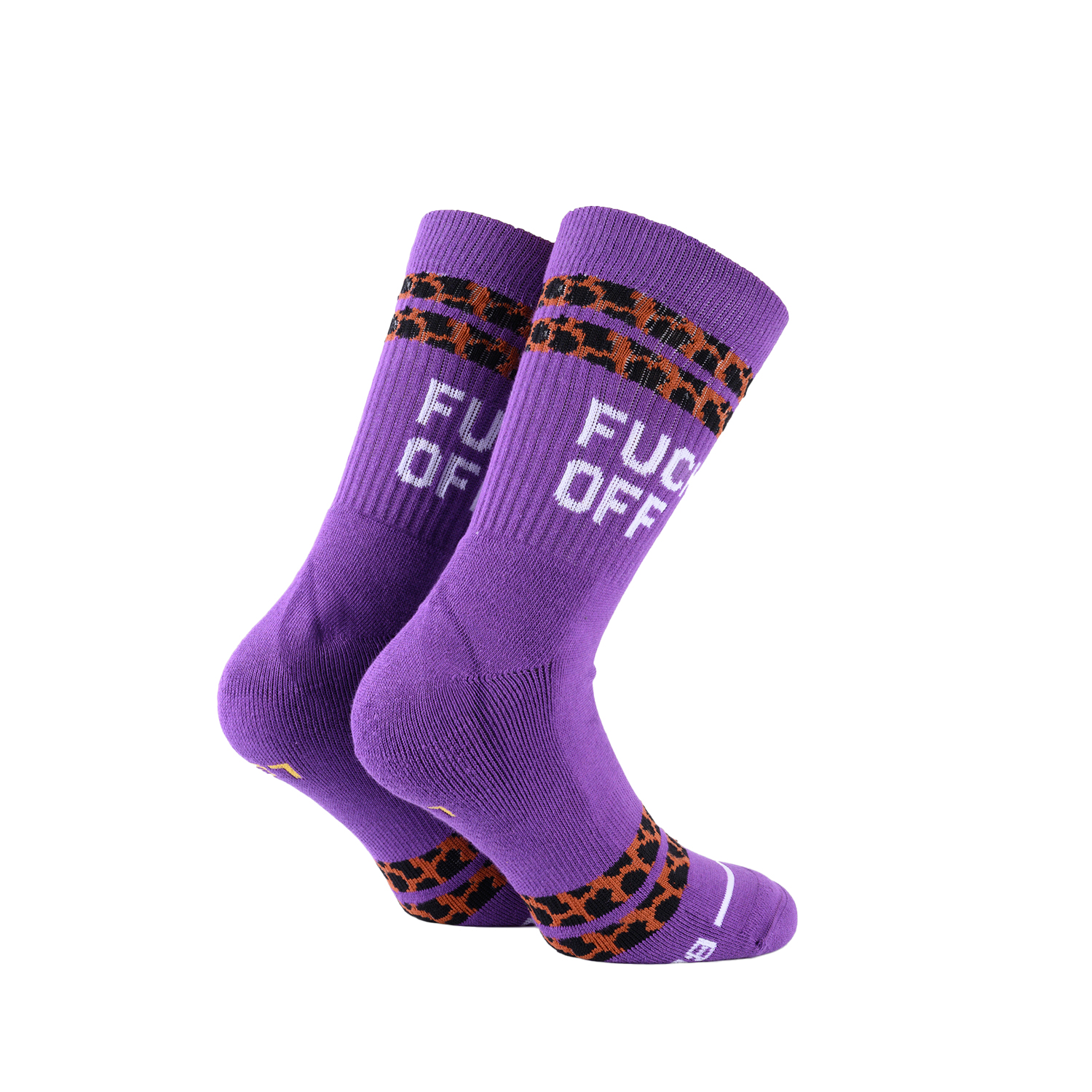 S-252927_b.1 Bee Unusual ” Fck Off Limited Edition ” OG Purple Sock Unisex Κάλτσα AS-252927 - Image 1