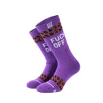Bee Unusual ” Fck Off Limited Edition ” OG Purple Sock Unisex Κάλτσα AS-252927 - Image 3