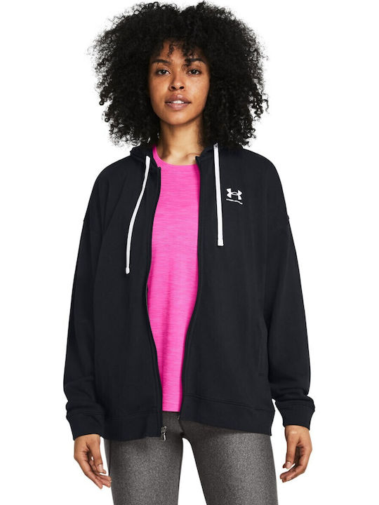 Under Armour Rival Terry Os Fz Hoodies Γυναικεία Ζακέτα 1386043-002 - Image 2