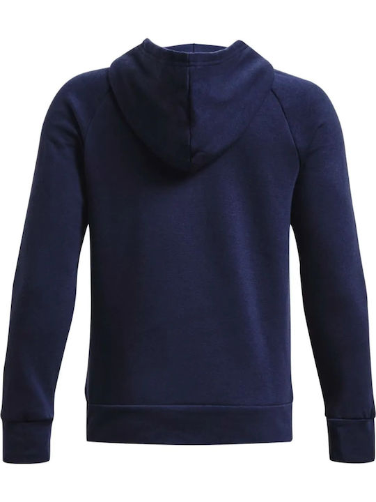 Under Armour Rival Fleece Hoodie Παιδικό Φούτερ Αγόρι Κουκούλα 1379792-410 - Image 3