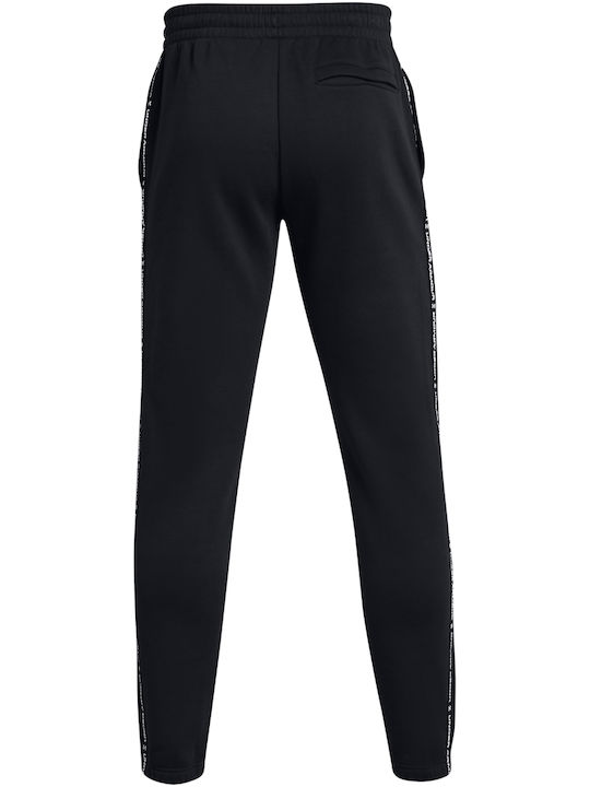 Under Armour Icon Fleece Jogger Taping Ανδρικό Παντελόνι Φόρμας 1389358-001 - Image 6