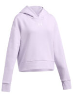 Under Armour Rival Fleece Crop Hoodie Παιδικό Φούτερ Crop Κουκούλα Κορίτσι 1379517-535 - Image 4
